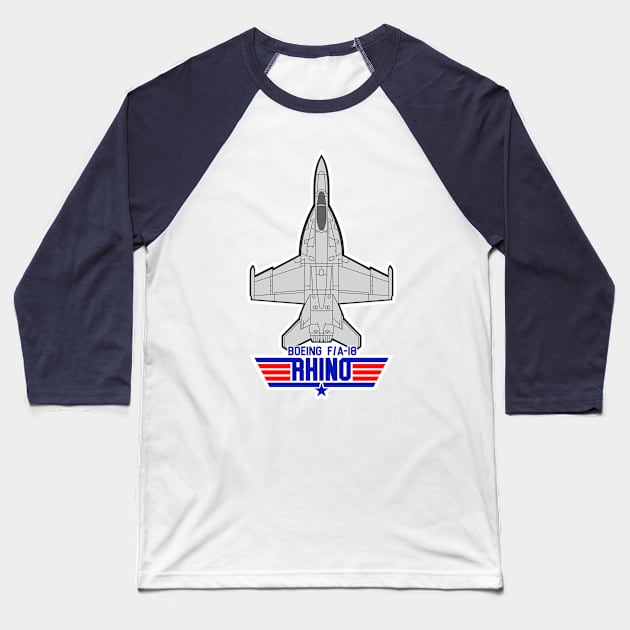 F/A-18 Rhino Baseball T-Shirt by MBK